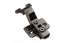 Петля SILENTO PRO ZP-SLCARALU07-3DBEO внутренняя для алюминиевых рамок без пружины с клипом, с ответной планкой H-0, с эксцентриковой регулировкой, без еврошурупа, черная